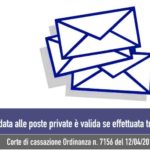 Inesistenza della notifica effettuata da posta privata. Avv. Giovanni Longo Pisa.